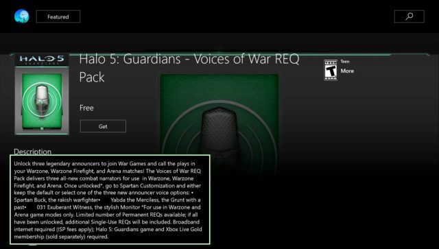 "Voices of War" REQ Pack