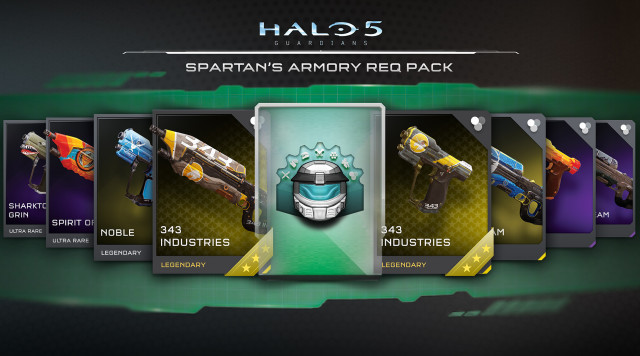 Halo 5 Guardians Spartan's Armory REQ Pack