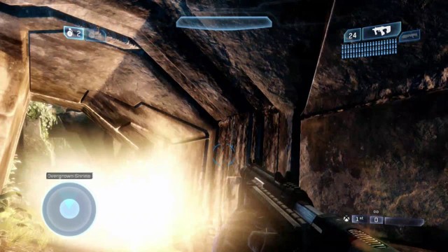 Grenades in Halo 2 Anniversary have dynamic lighting effects on environments.